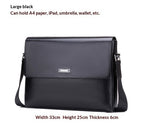 Trendy Men's Business Office And Casual Large-capacity Leather Bag