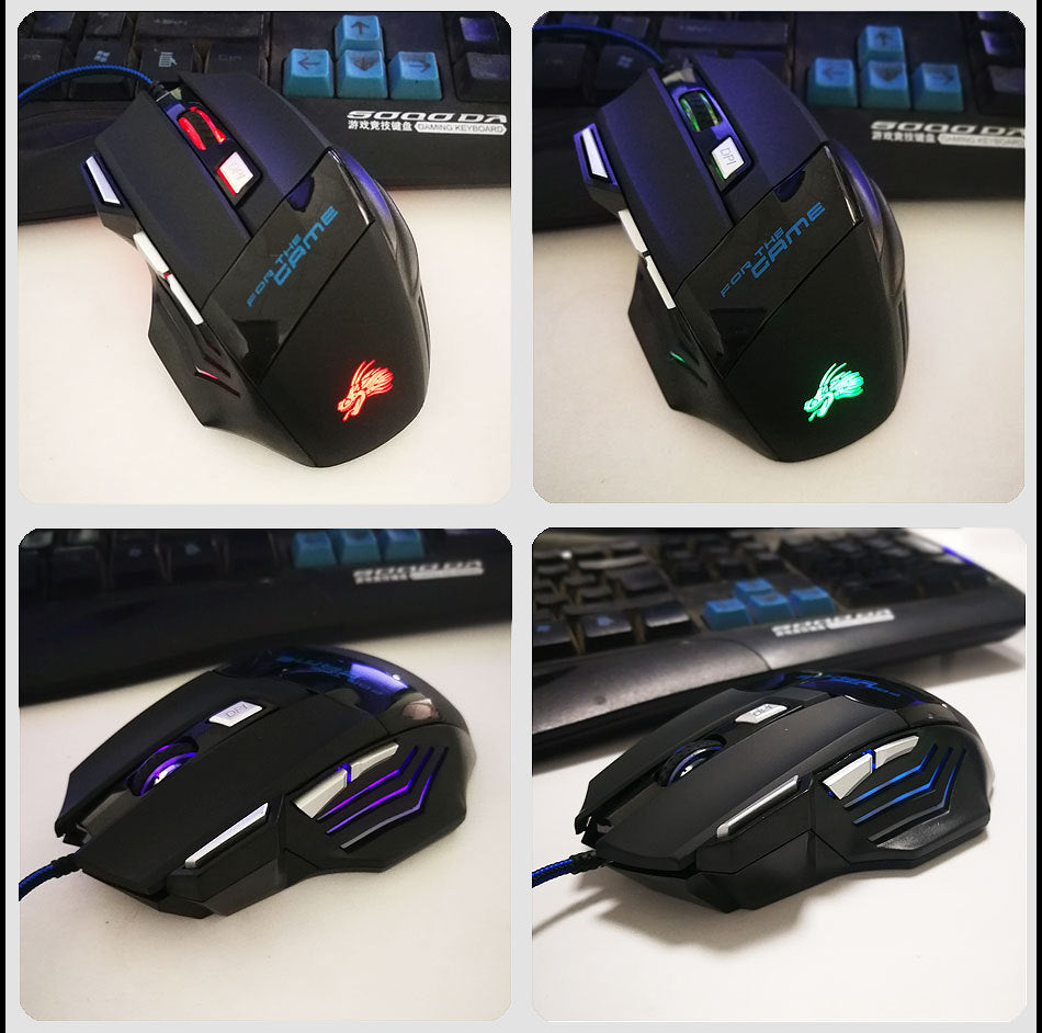 7-button Colorful Glowing USB Gaming Mouse Main image