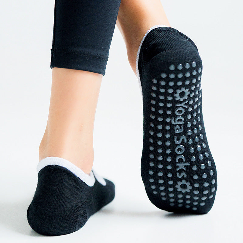 Open-back non-slip gym indoor floor socks Secondary image