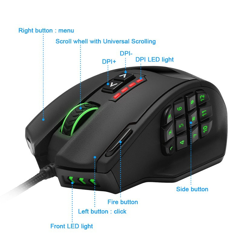 RGB backlit gaming mouse Secondary image