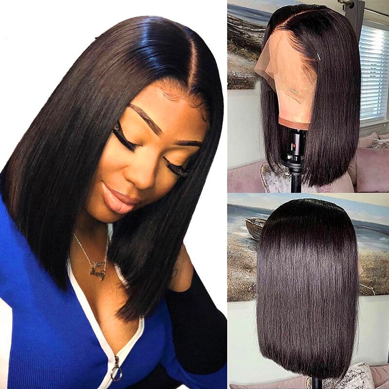 Straight human hair wigs13 * 4 Brazilian Hair Main image