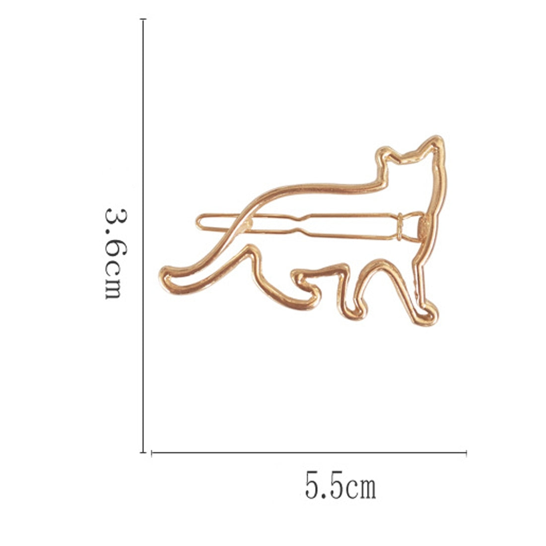 Metal hollow KT cat hairpin alloy frog clip hairpin clip hair accessories Secondary image