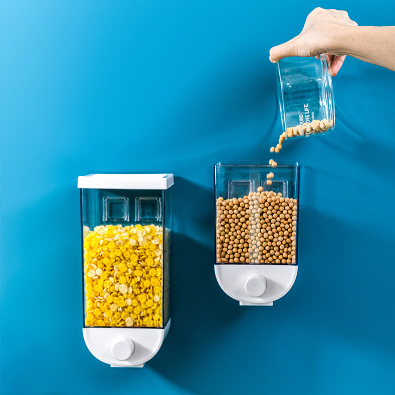 Kitchen Food Storage Easy Press Container Cereal Dispenser Wall Mounted Food Storage Box Secondary image