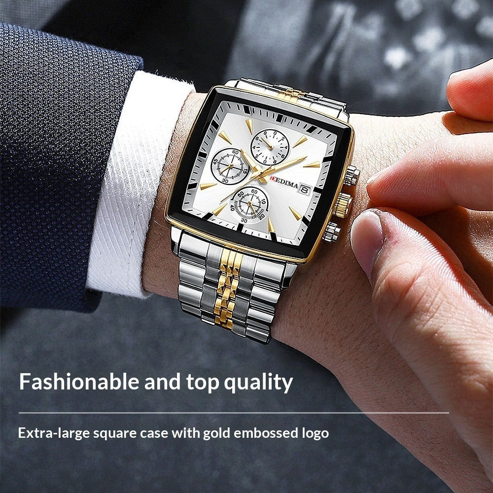 Six-hand Multi-function Sports Steel-band Watch Main image