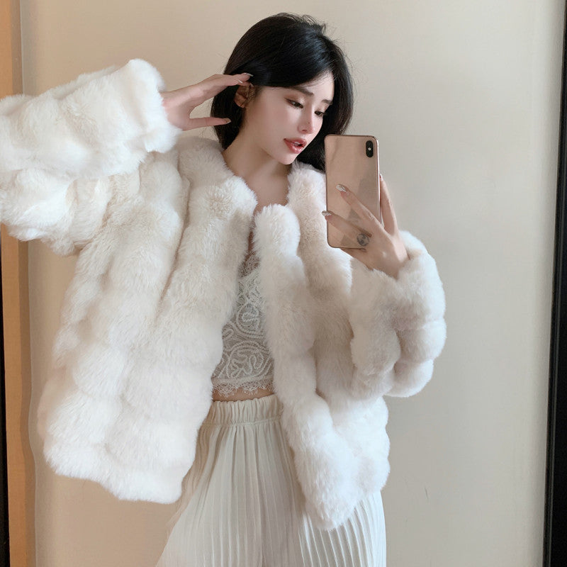 Mink Velvet Eco-friendly Fur Coat For Women Short Secondary image