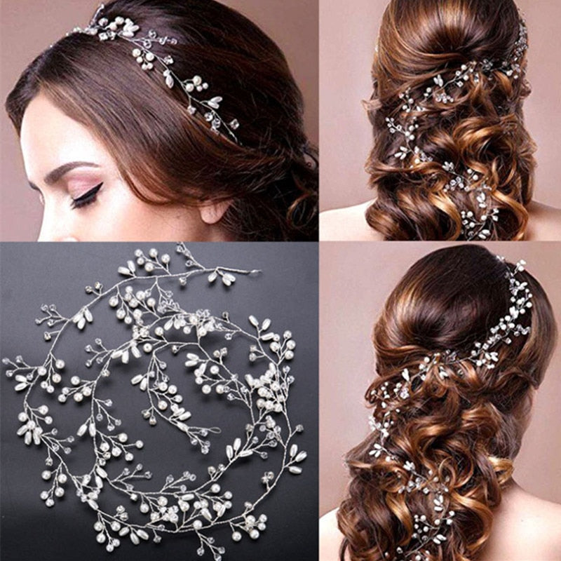Wedding Hair Accessories Crystal Pearl Hair Accessories Main image