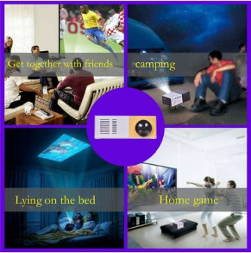 Portable Projector 3D Hd Led Home Theater Cinema HDMI-compatible Usb Audio Projector Yg300 Mini Projector Main image