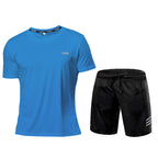 Men Sports Suit Breathable Athletic Wear Sportswear Running