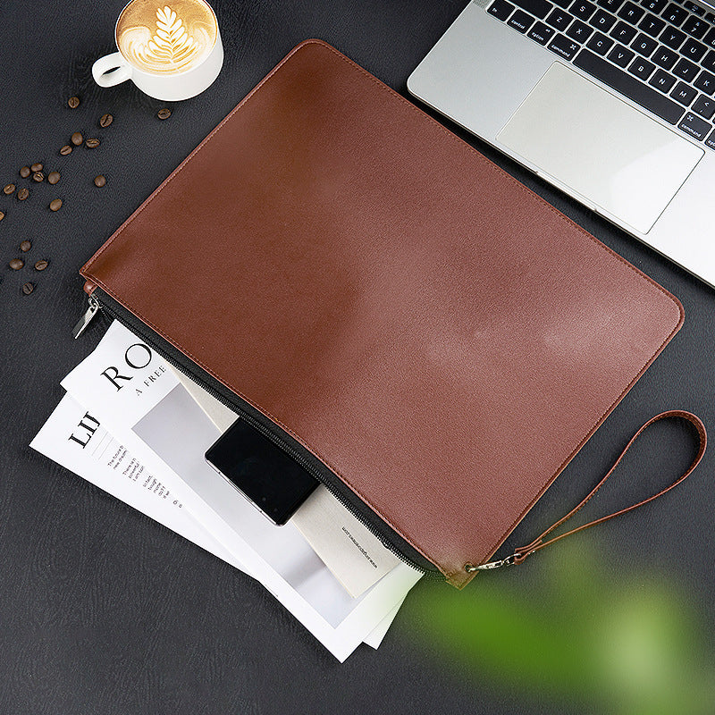 Sleek, High-capacity, Waterproof Leather Organizer For Contracts And Documents Secondary image