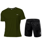 Men Sports Suit Breathable Athletic Wear Sportswear Running