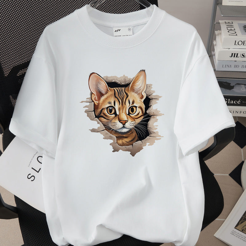 Womens Trendy Stylish Cotton Short-sleeve Top Main image