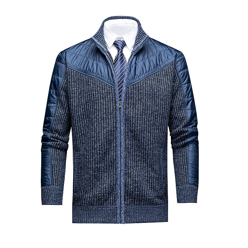 Men Thermal Knitted Business Sweater With A Stand Collar Main image