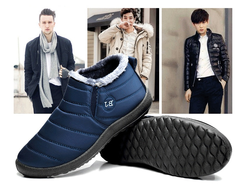 Men Boots Lightweight Winter Shoes For Men Snow Boots Waterproof Winter Footwear Secondary image