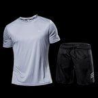 Men Sports Suit Breathable Athletic Wear Sportswear Running