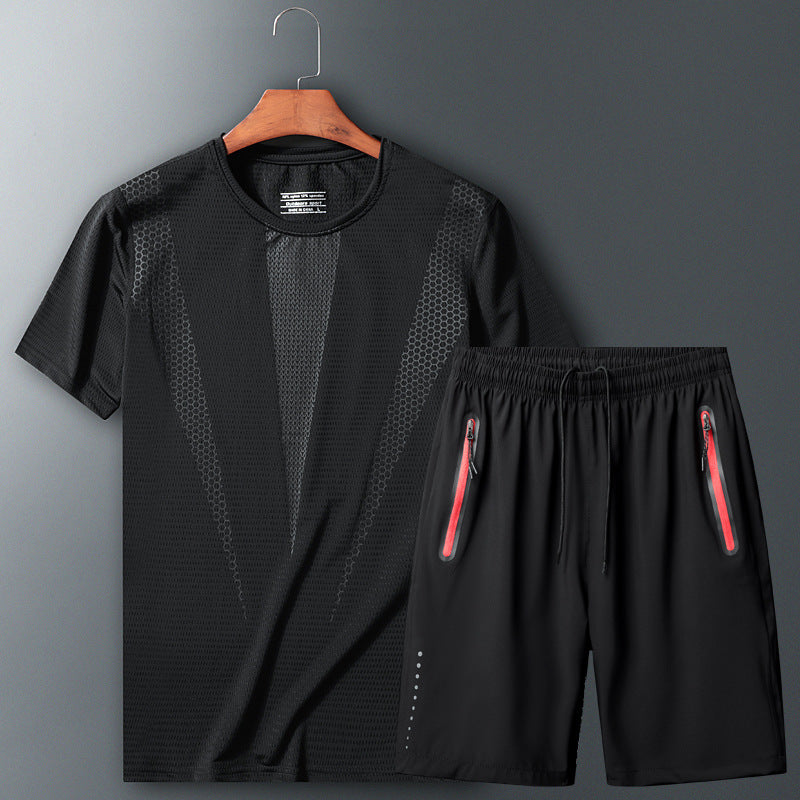Leisure Sports Breathable And Quick-drying Two-piece Sportswear Suit Main image