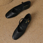 Flat Versatile Non-slip Vintage Mary Jane For Women's Single-layer Shoes