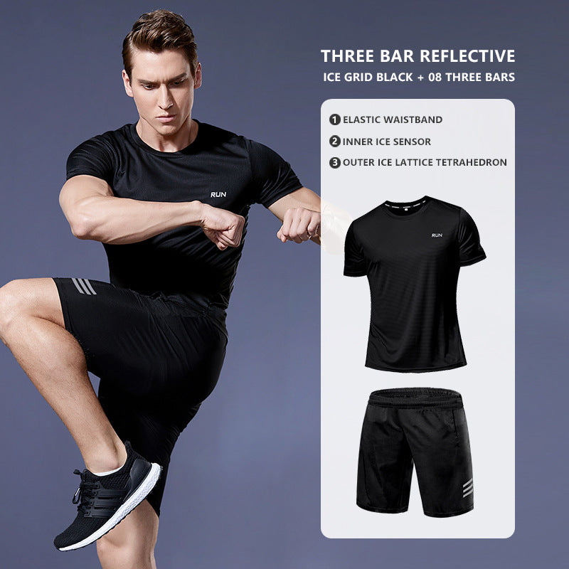 Men Sports Suit Breathable Athletic Wear Sportswear Running Secondary image