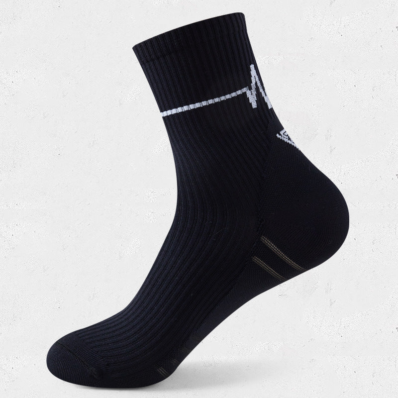 Sweat-wicking Training Running Socks Mid-calf Socks ECG