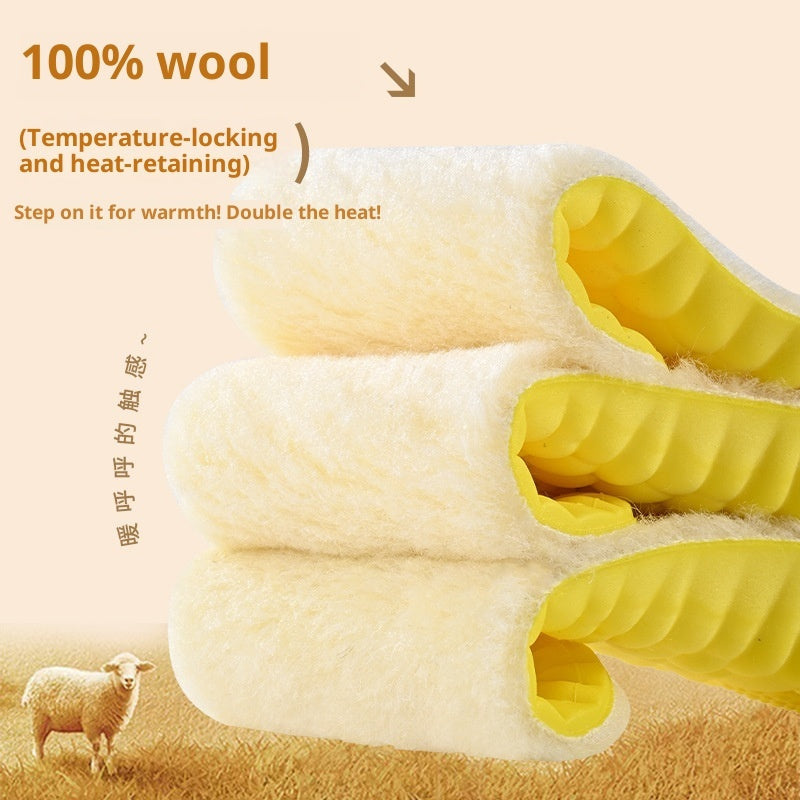 Cloud Winter Warm Height Increasing Insole Wool Fleece Lined Secondary image