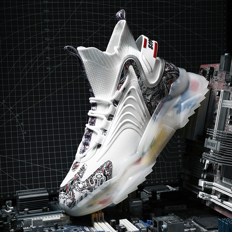 Breathable Thin Mesh Sports And Leisure Running Basketball Shoes Secondary image