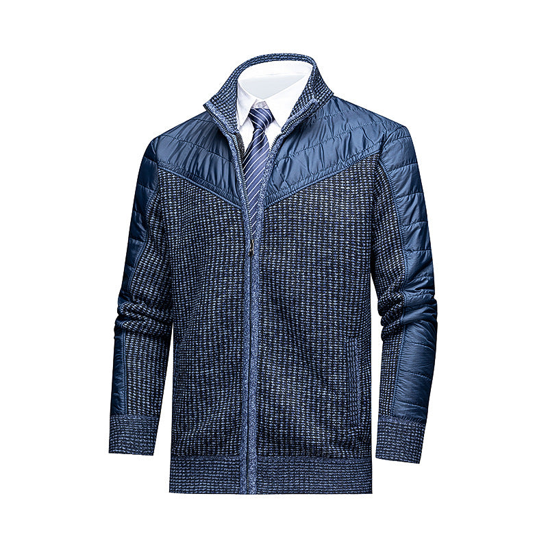 Men Thermal Knitted Business Sweater With A Stand Collar Secondary image