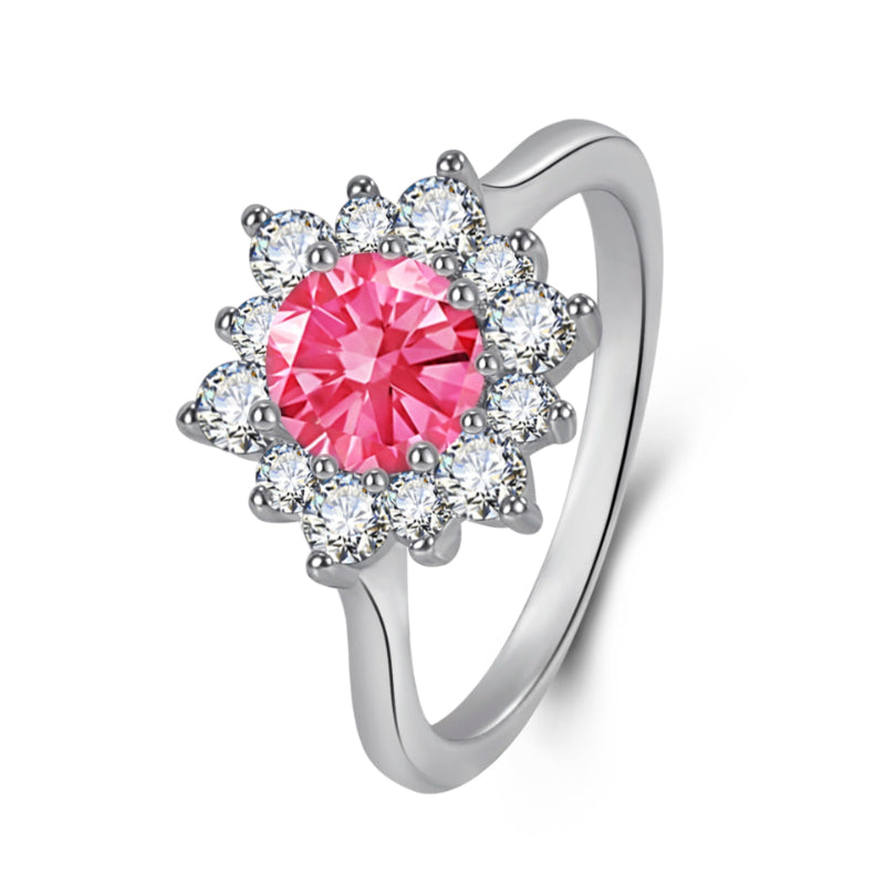 Elegant Full-diamond Snowflake Stud Earrings Pendant Necklace And Ring Jewelry Set