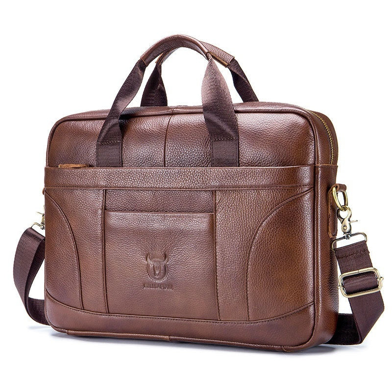 Full-grain Leather Large-capacity Men's Briefcase Secondary image