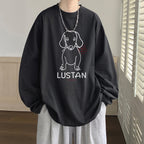 Cartoon Puppy Printed Long Sleeve T-shirt