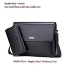 Trendy Men's Business Office And Casual Large-capacity Leather Bag